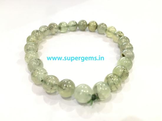 Picture of prehnite bracelet