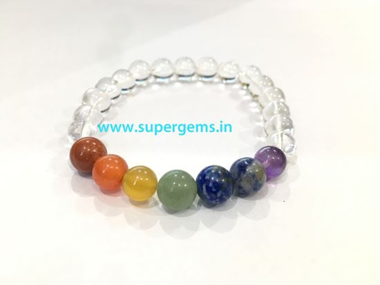 Picture of quartz chakra bracelet