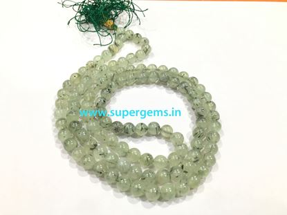 Picture of prehnite mala 