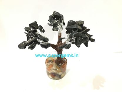 Picture of black agate orgonite base small tree