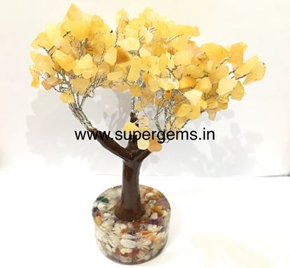 Picture of yellow aventurine 300 stone orgonite base tree