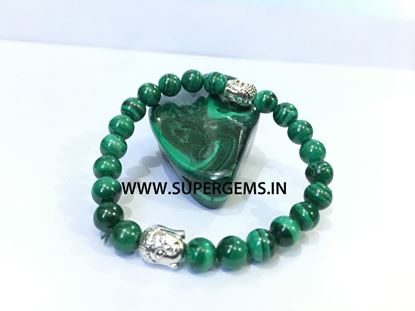 Picture of melachite buddha bracelet