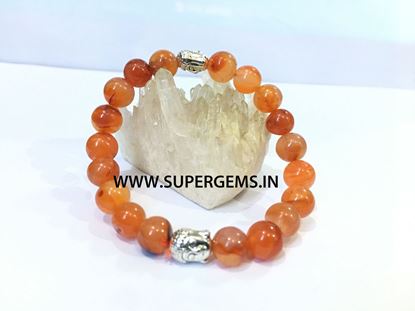 Picture of carnelian buddha bracelet