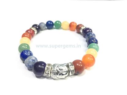 Picture of natural chakra bracelet
