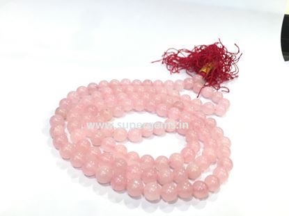 Picture of rose quartz mala