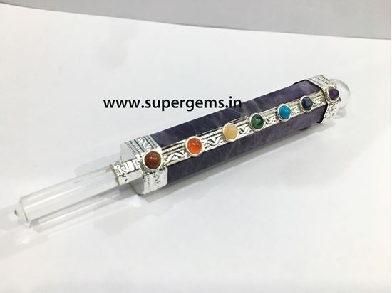 Picture of amethyst 7chakra healing stick