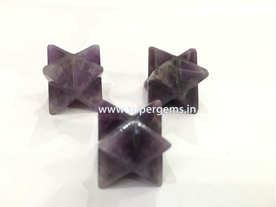 Picture of amethyst merkaba star