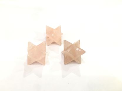 Picture of rose quartz merkaba merkaba star