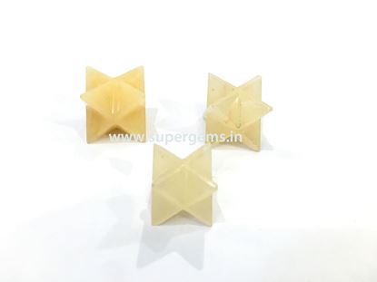 Picture of yellow aventurine merkaba star