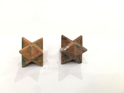 Picture of unakite merkaba star